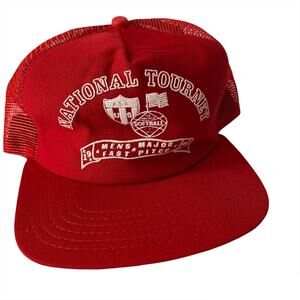 Vintage Trucker Hat Mesh Back Snapback 1991 National Tourney Men's Softball